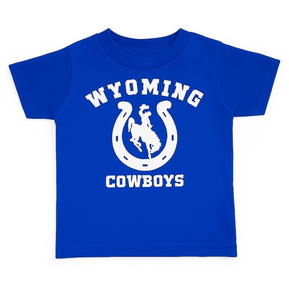 Wyoming Cowboys Blue Graphic Tee